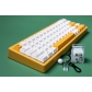 Honey Milk 104+43 Cherry Profile Keycap Set Cherry MX PBT Dye-subbed for Mechanical Gaming Keyboard English / Japanese